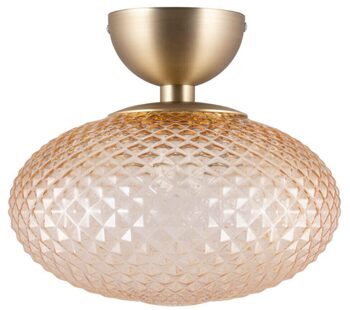 Ceiling lamp "Jackson" Ø 28 cm- Amber/Gold