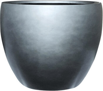 Flower pot "Gradient Balloon XXL" Ø 90 / height 70 cm - gray matt
