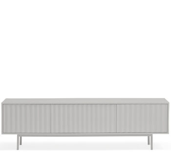 Design lowboard "Sierra", light gray 180 x 52 cm