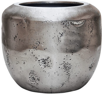 Large, high-quality "Opus Raw Couple" flower pot Ø 65/ H 53 cm - silver