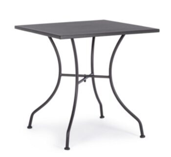 Kelsie" garden table 70 x 70 cm - black
