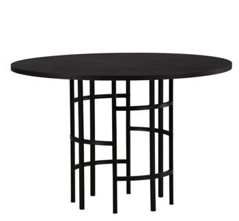 Round dining table "Copenhagen" Ø 115 cm - Black