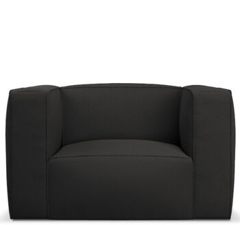 Designer armchair "Muse" - with bouclé cover Black