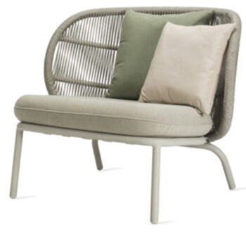 In-/Outdoor Loungesessel „Kodo“ - White/Almond