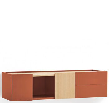 Design lowboard/wall console "OTTO" Arkilla/oak - 110 x 35 cm