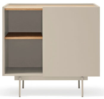 Design chest of drawers "OTTO" sand/oak - 90 x 78 cm