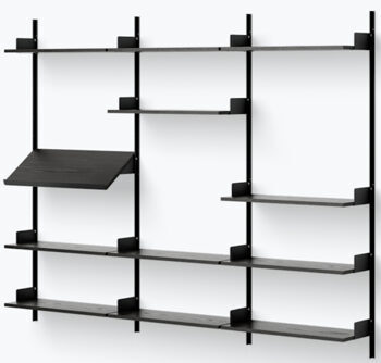 Wall shelf "New Works Display" - 190 x 243.5 cm, ash wood / black