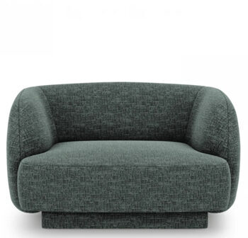 Design armchair "Miley" - Chenille Green
