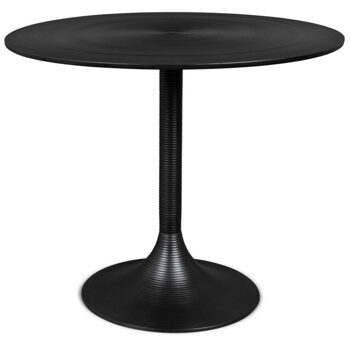 Table de repas ronde "Hypnotising Black" Ø 92 cm