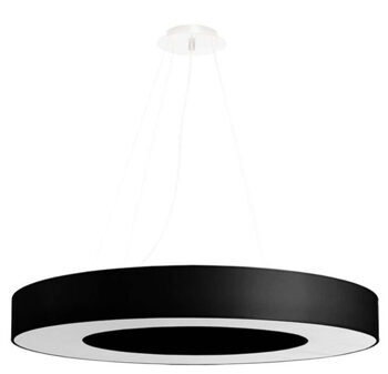 Modern chandelier "Saturno Slim L" - Black