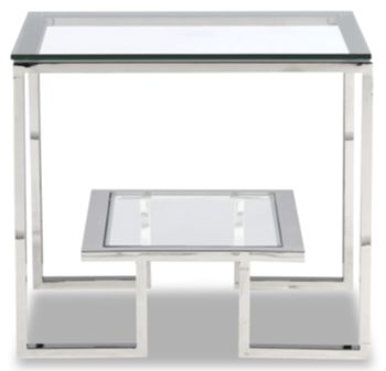 Table d'appoint Mayfair 65 x 65 cm - Acier inoxydable