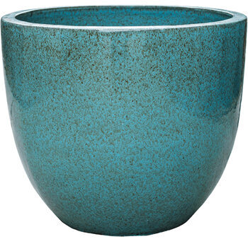 High-quality indoor/outdoor flower pot "Pure Couple" Ø 59 cm/height 51 cm, turquoise