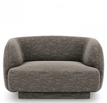 Design armchair "Miley" - Chenille Gray