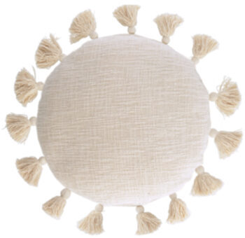 Kissenbezug Chiarina 45 cm ⌀ aus 100% Baumwolle - Beige
