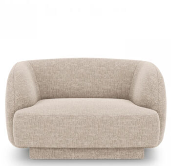 Design armchair "Miley" - Chenille Beige