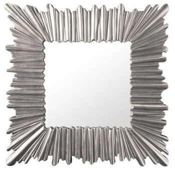 Large wall mirror "Venico" 96 x 96 cm - silver