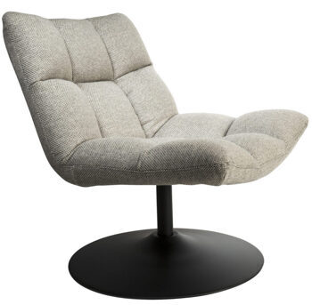 Swivel design armchair "Bar Light Grey