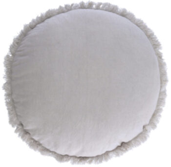 Linen cushion cover Charly Ø 45 cm - Grey