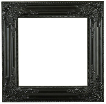 Decorative baroque frame "Venice" 42 x 42 cm - Black
