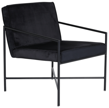 Design Sessel „Rakel“ - All Black