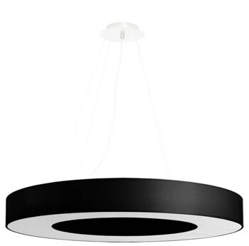 Modern chandelier "Saturno Slim LXX" - Black