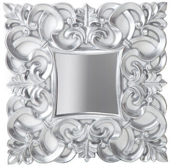Wall mirror "Venice" 75 x 75 cm - silver