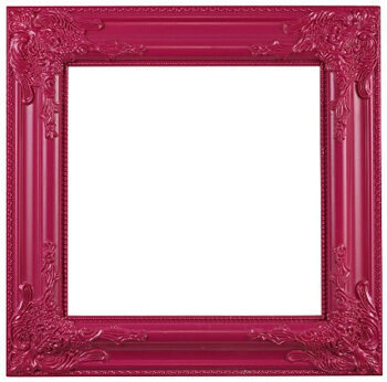 Decorative baroque frame "Venice" 42 x 42 cm - Magenta