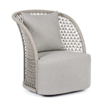 Design outdoor swivel armchair "Cuyen" - sand color