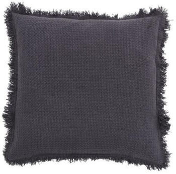 Kissen „Fioelle“ inkl. Füllung aus 100% Baumwolle 50 x 50 cm - Dunkelgrau