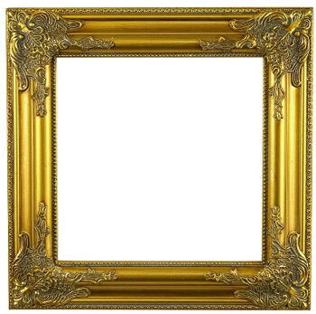 Decorative baroque frame "Venice" 42 x 42 cm - Antique gold