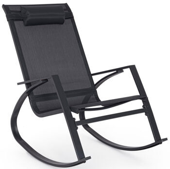 Demid" outdoor rocking chair - anthracite