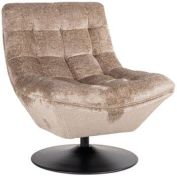 Design Drehsessel „Sydney“ Taupe Chenille