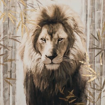 Hand painted art print "Narnia" 100 x 100 cm
