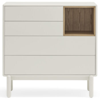 Design chest of drawers "Corvo" Cream 90 x 90 cm