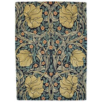 Designer Teppich „Pimpernel“ Indigo - handgetuftet, aus 100% reiner Schurwolle