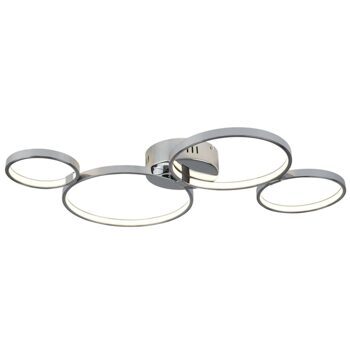 LED Deckenlampe „Solexa“ 4 Ringe, 75 cm