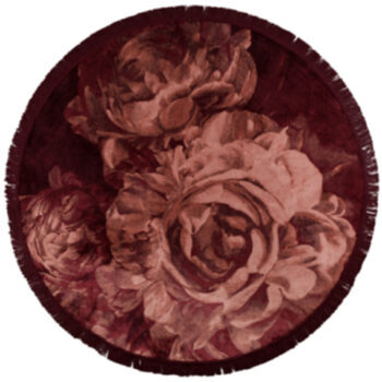 Design-Teppich „Stitchy Roses“ Ø 175 cm