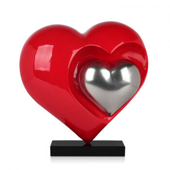 Design sculpture hearts - Red