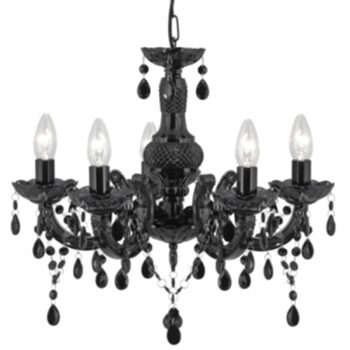 Chandelier "Marie Therese" Ø 48/ H 42-93 cm - Black