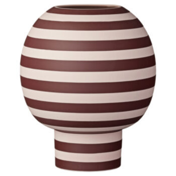 Vase & Flowerpot Varia 21 cm - Rosé/Bordeaux