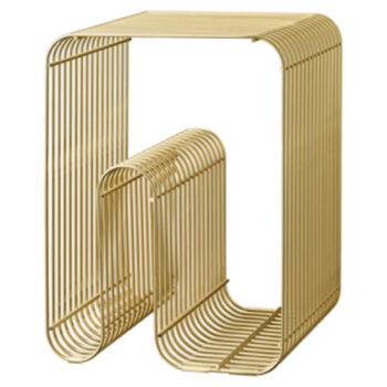 Curva multifunctional stool - gold
