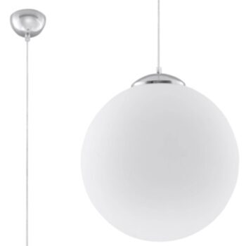 Modern pendant lamp "Ugo XXX" - silver
