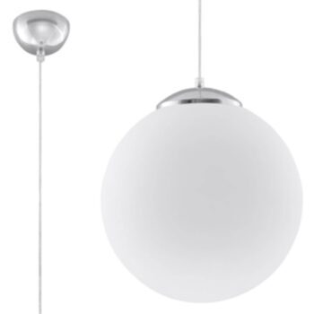 Modern pendant lamp "Ugo XL" - silver