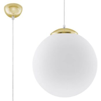 Modern pendant lamp "Ugo XXX" - gold