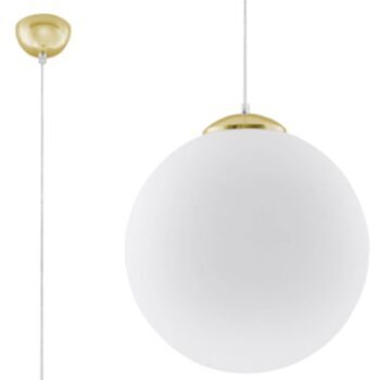 Modern pendant lamp "Ugo XL" - gold