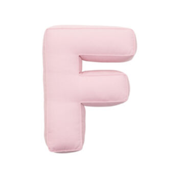 Buchstabenkissen „F“ aus Baumwolle 40 cm