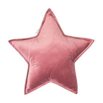 Samtkissen Star Ø 55 cm - Altrosa