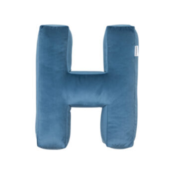 Velvet letter cushion "H" 40 cm