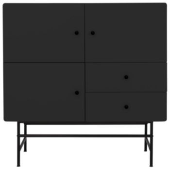 Highboard „Cocktail“ 107 x 106 cm - Shadow Black




   