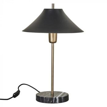 Table lamp "Sofia Black" with marble base Ø 17.5 / height 52 cm